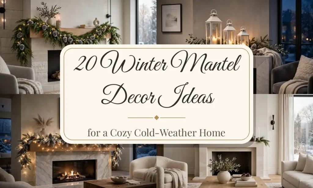 20 Winter Mantel Decor Ideas for a Cozy Cold-Weather Home